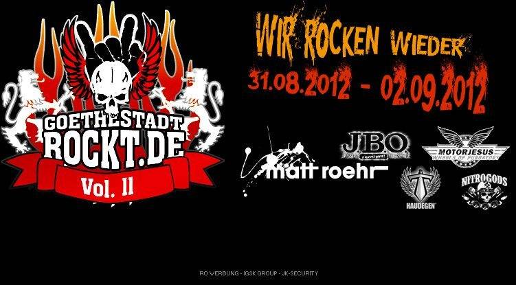 Neuer Termin: Goethestadt Rockt Vol. II