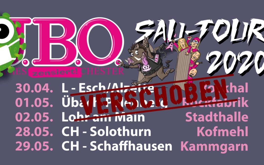 🦠 Drei Termine der Sau-Tour 2020 verschoben!